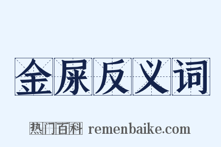 金屎反义词是什么意思的图片